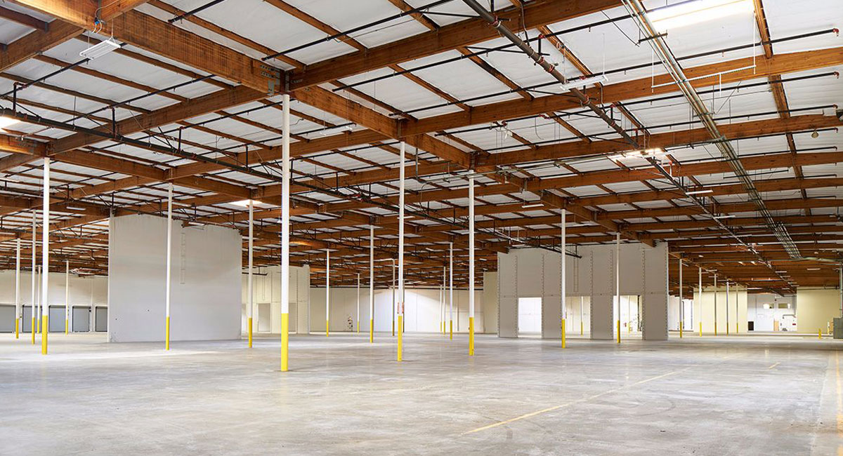 Interior image of a warehouse