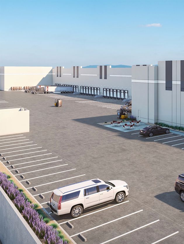 Parking lot rendering for 9615 Norwalk Blvd.
