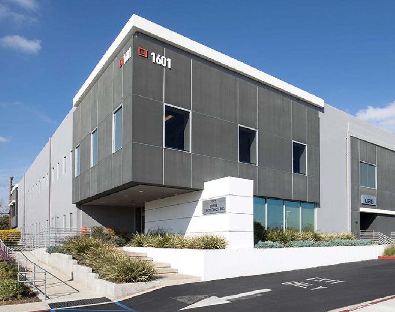 Industrial office exterior