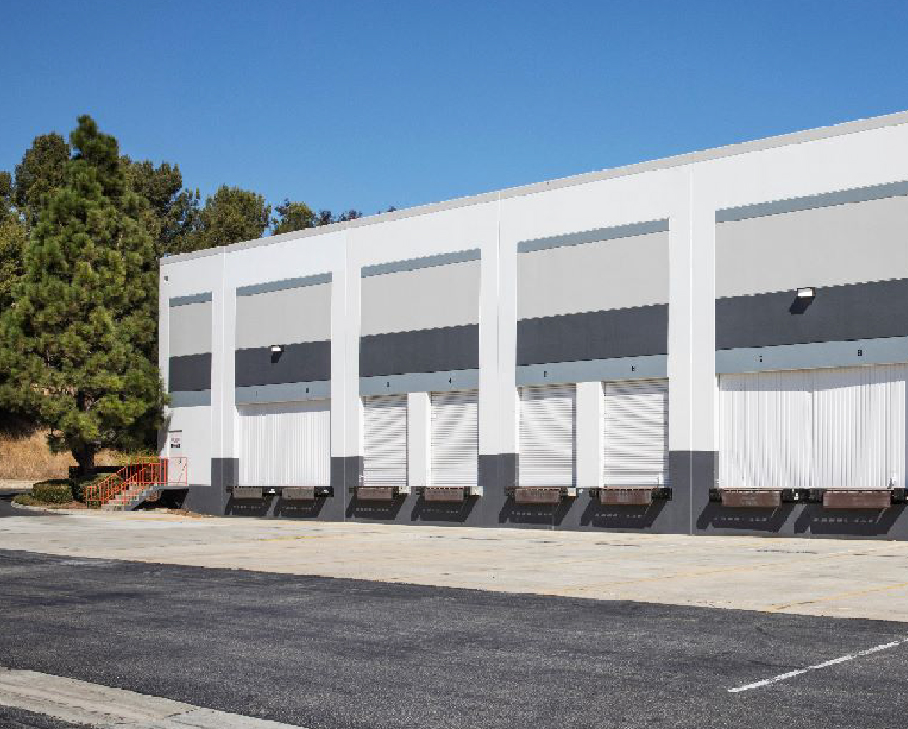 Industrial loading bay exterior