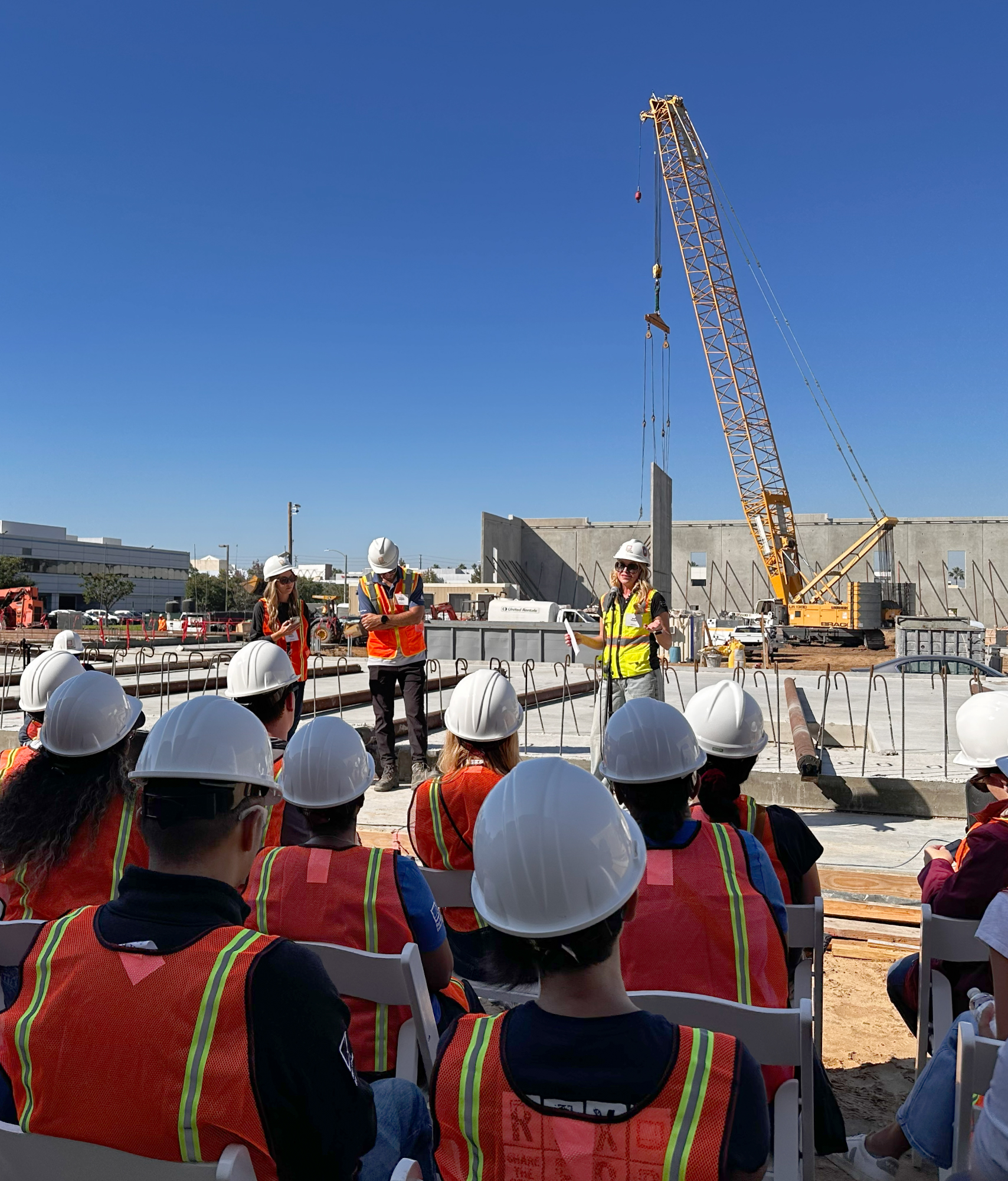Rexford team at a construction site property tour